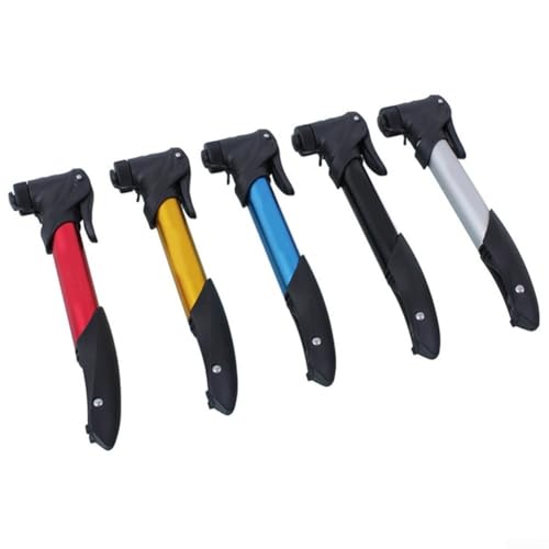 Mit dieser tragbaren Mini-Fahrradpumpe mit Dual-Action-Design können Sie Ihre Fahrradreifen einfach aufpumpen (rot) von Trayneel