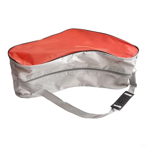 Mühelos zu transportierende Schlittschuhtasche mit bequemem Griff und Gurt (rot) von Trayneel