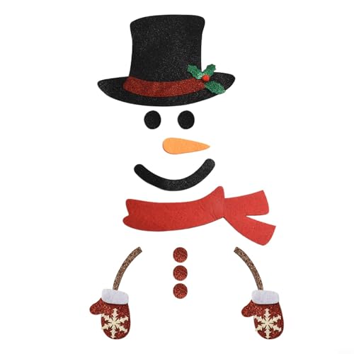 Weihnachtsmann Elch Schneemann Weihnachten Türaufkleber für DIY Verwendung an Wänden, Türen und anderen Oberflächen zum Dekorieren von Haus (1) von Trayneel