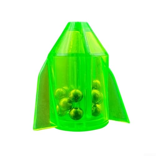 Wels-Angelschnur-Rasseln erzeugen realistische Vibration mit Inline-Rasselperlen (grüne Trompete) von Trayneel