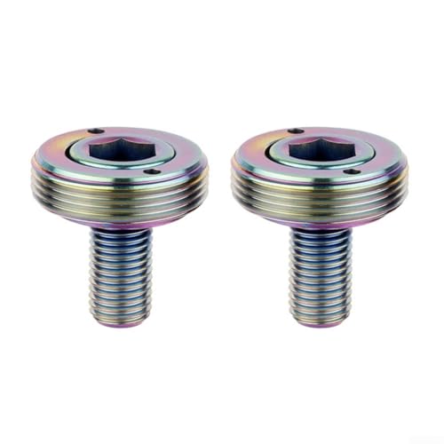Zuverlässige Legierung M8 x 15 mm Fahrrad-Kurbelarmschraube, Vierkantloch-Tretlager-Kurbelschrauben-Set () von Trayneel
