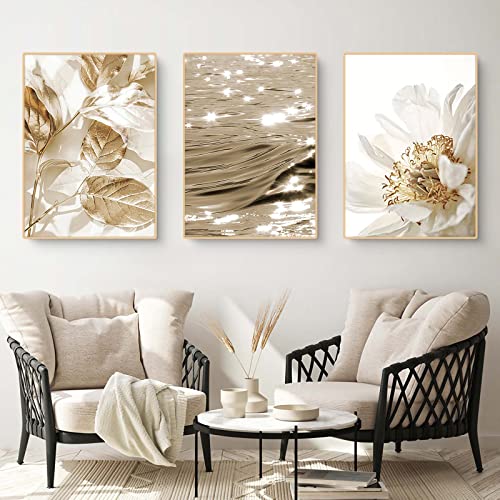 Trayosin 3-teiliges Poster Set Modern Aesthetic Blume Natur Bilder,Moderne Wandbilder Set - Bilder Wohnzimmer Deko Schlafzimmer,Wand Deko Bild Wohnzimmer,ohne Rahmen (B,40x60cm) von Trayosin