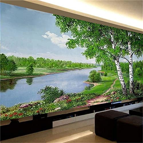 Trayosin Diamond Painting Set Landschaft, 5d Diamant Painting Bilder Full Groß DIY 5D Diamant Stickerei Kits für Home Wall Decor (120x50cm) von Trayosin