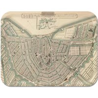 Amsterdam 1835 Map Tablett 40cm X 12cm von Trays4Us