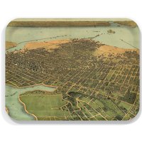 Oakland California 1900 16, 5 "x 12, 5" Serviertablett von Trays4Us