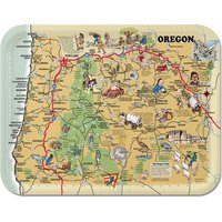 Oregon Illustriertes Serviertablett von Trays4Us
