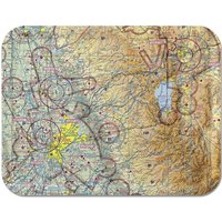 Sacramento Bis Lake Tahoe Luftfahrt Tablett 16 1/2 "x 12 1/2" von Trays4Us