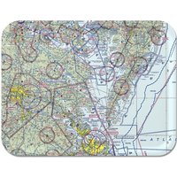 Tanger Island Luftfahrt Kartenablage 40x30 cm von Trays4Us