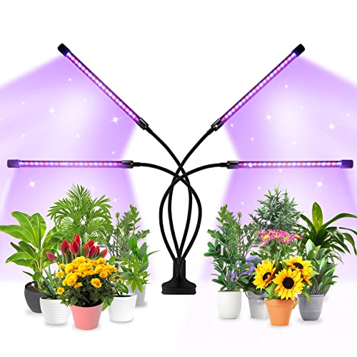 Pflanzenlampe LED Vollspektrum, 80 LEDs LED Pflanzenlampe, Clip-on Pflanzenlicht für Zimmerpflanzen, 3 Lichter Modi 360° Einstellbar Grow Light, 9 Stufen Dimmbar, 3/9/12 Stunden Timer Pflanzenlampe LED Vollspektrum, 80 LEDs LED Pflanzenlampe, Clip-on Pflanzenlicht für Zimmerpflanzen, 3 Lichter Modi 360° Einstellbar Grow Light, 9 Stufen Dimmbar, 3/9/12 Stunden Timer von Trayvespace