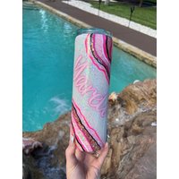 20 Oz Skinny Geode Becher von TrayzzAndTingzz