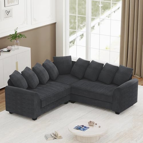 Trdlpyn Modulares Ecksofa, 3-Sitzer-Sofa mit Lenkenkissen aus Plush-Stoff, Sofagarnitur Eckcouch 202 X 74 cm Trdlpyn Modulares Ecksofa, 3-Sitzer-Sofa mit Lenkenkissen aus Plush-Stoff, Sofagarnitur Eckcouch 202 X 74 cm von Trdlpyn