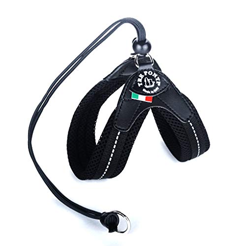 Tre Ponti Easy Fit Soft Mesh mit Kordelzug, Größen, Farbe: Schwarz, Größe 1,5/27-37 cm bis 4 kg von Tre Ponti