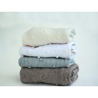 Gestrickte Babydecke in Alpaka Mischgarn, Weich Und Warm von TreMelarance