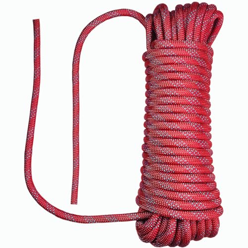 Tread star Polypropylen Seil 6mm -10M Rot Rope Polypropylenseil Outdoor TauwerkFlechtleine Textilseil Leine Nylonschnur Schnur Polyseil geflochten Rope (Rot, 6mm-10M) von Tread star
