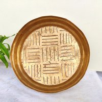 Antikes Messing Sieb/Hand Gehämmert & Handgemachte Einzigartige Gerade Löcher Runder Reis Pasta Gemüse Pulse Seltenes Vintage von TreasureArtefacts