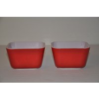 2 Vintage Pyrex Kühlschrankbehälter 2 Vintage Pyrex Kühlschrankbehälter von TreasureTimeCapsule