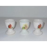 3 Vintage Hasen Eierbecher von TreasureTimeCapsule