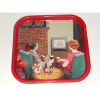 Jahrgang Reginald Corfield Metall Servieren Tablett Bier Werbung von TreasureTimeCapsule