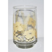 Vintage Blumendesign 5'' Saftglas von TreasureTimeCapsule