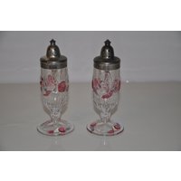 Westmoreland Glas Della Robbia Salz & Pfeffer Vintage Streuer Paar von TreasureTimeCapsule