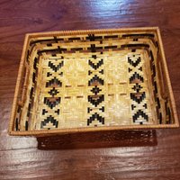 1989 Avon Wicker Magazin Basket Earthtone Noch in Der Boxe von TreasuresFoundNorth