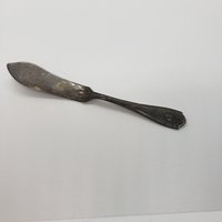 Vintage Haddon Teller Buttermesser. Versilbert. Altes Adam Muster. Getrübt von TreasuresFoundNorth
