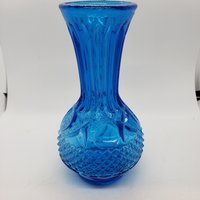 Vintage Kobaltblaue 17, 5 cm Vase von TreasuresFoundNorth