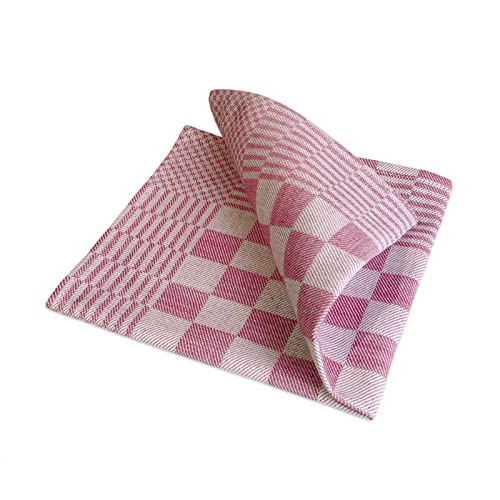 Stoffservietten, 24 Stück, Rot und Weiß Kariert, 40x40cm, Treb WS von Treb Horecalinnen