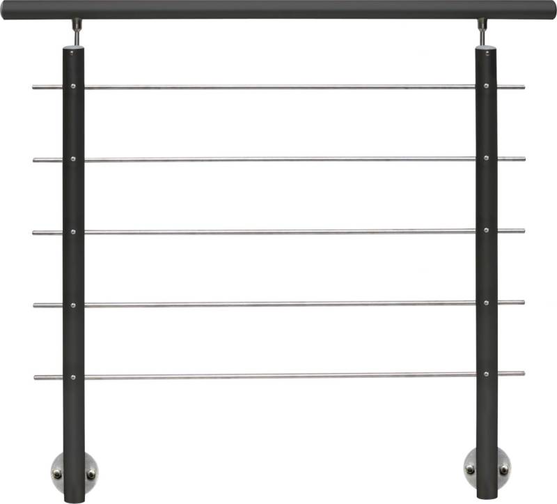 Treba Geländer-Set Aluminium AB9 anthrazit seitliche Montage von Treba Frewa