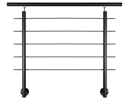 AB9 - Geländerset in Aluminium anthrazit zur seitlichen Montage, L=1500mm von Treba