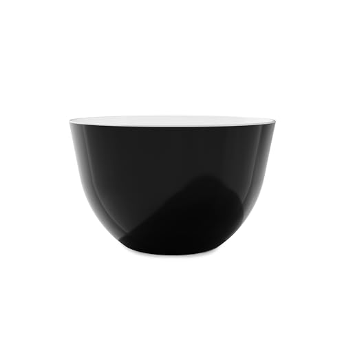Trebonn Pile – stapelbare Schüssel – Schwarz – Durchmesser 22 cm x Höhe 13,5 cm – geräumige Schüssel mit glänzendem Finish, perfekt als Salatschüssel oder Suppenschale. von Trebonn