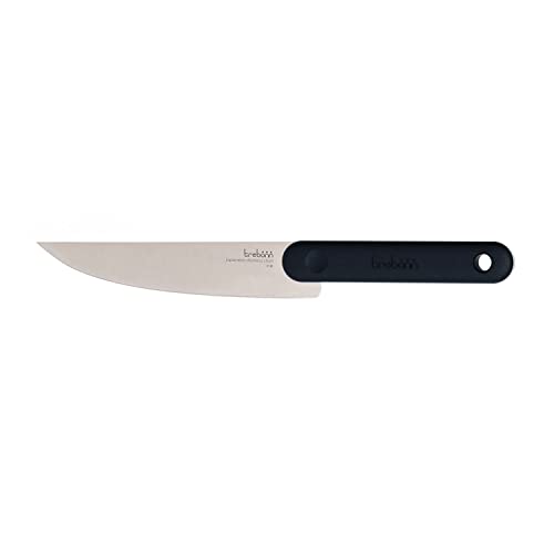Trebonn - Salami Knife Black Edition, Küchenmesser für Salami 18 cm / 7" Klinge aus Japanischem Edelstahl. Soft-Touch-Griff mit Anti-Rutsch-Wirkung von Trebonn