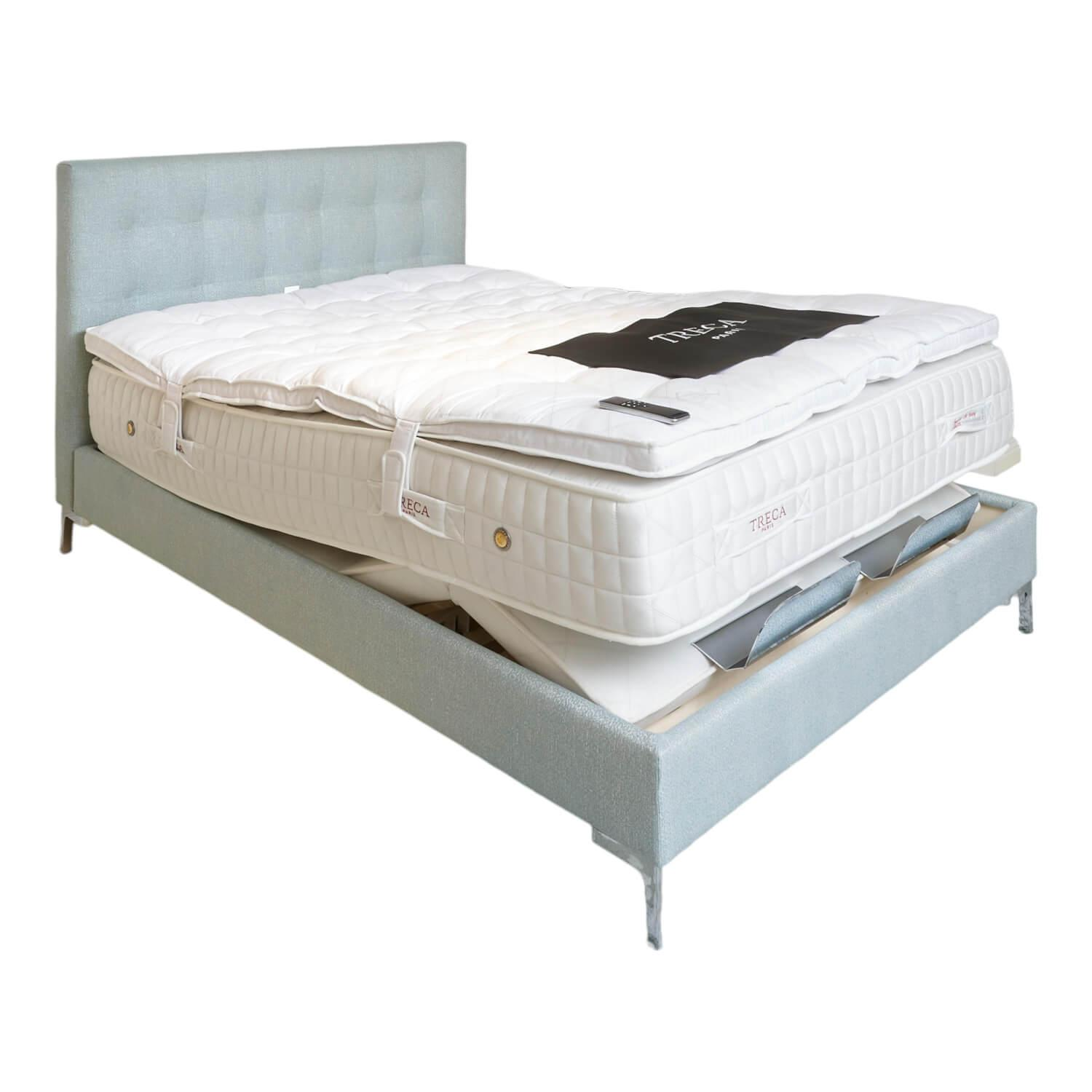 Polsterbett Super Cad Stoff Gio Lune 009 Türkis mit Matratzen Polsterbett Super Cad Stoff Gio Lune 009 Türkis mit Matratzen von Treca Interiors