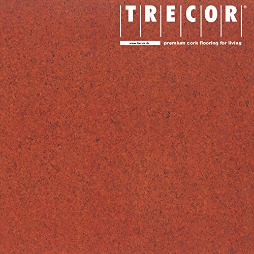 Korkboden "ROMA" - Korkfertigboden mit CLIPEX Klicksystem in 24 Farben mit Keramiklack/Antiscratch Oberfläche lieferbar (korallenrot) von Trecor