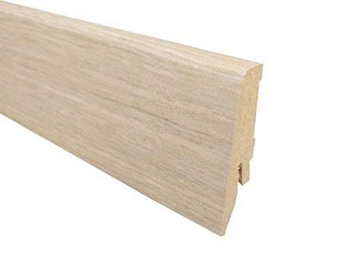 Laminat Sockelleiste Hayloft Oak, Format: 58 x 19 x 2600 mm - Sie kaufen 1 Stück mit 260 cm Länge (Sockelleiste | 260 cm, Hayloft Oak) von Trecor