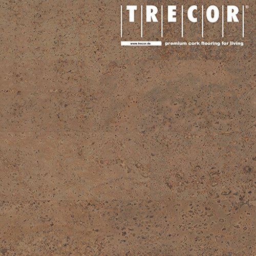 TRECOR Korkboden "SIENA" - Korkfertigboden mit CLIPEX Klicksystem in 24 Farben mit Keramiklack/Antiscratch Oberfläche lieferbar - Format: 900 x 300 x 10 mm (braun) von Trecor