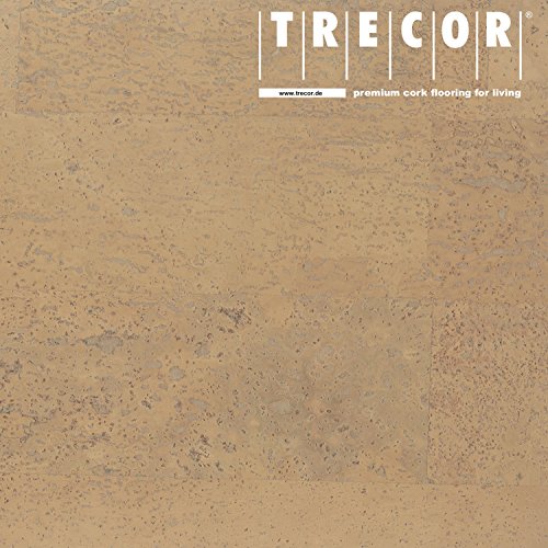 TRECOR Korkboden "SIENA" - Korkfertigboden mit CLIPEX Klicksystem in 24 Farben mit Keramiklack/Antiscratch Oberfläche lieferbar - Format: 900 x 300 x 10 mm (elfenbein) von Trecor