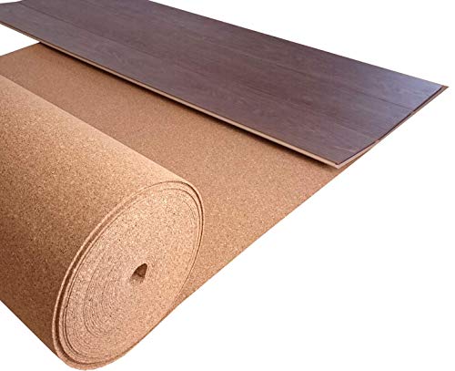 1 m² | Trittschalldämmung TRECOR Rollenkork - Stärke 10 mm - Akustik Tritt- und Gehschalldämmung für Laminat- und Parkettböden - Auch für Pinnwände hervorragend geeignet - (1 m²) von Trecor