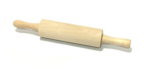 Tredoni 21cm klein/Mini Holz Nudelholz - Kinder Handarbeit Basteln/Backen Teig Gebäck von Tredoni