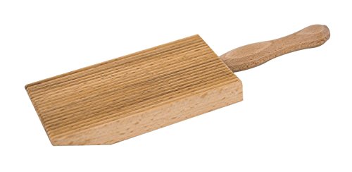 Tredoni Professionelles Gnocchi Holz-Paddel Schräg Grat Brett Pasta Hersteller 6x12 cm von Tredoni