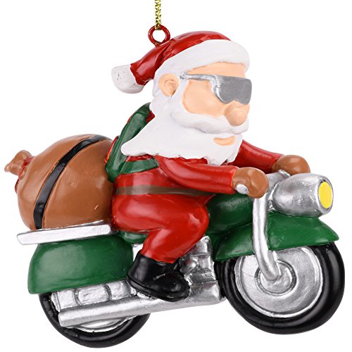 Tree Buddees Biker Weihnachtsmann Motorrad Weihnachtsbaum Ornament von Tree Buddees