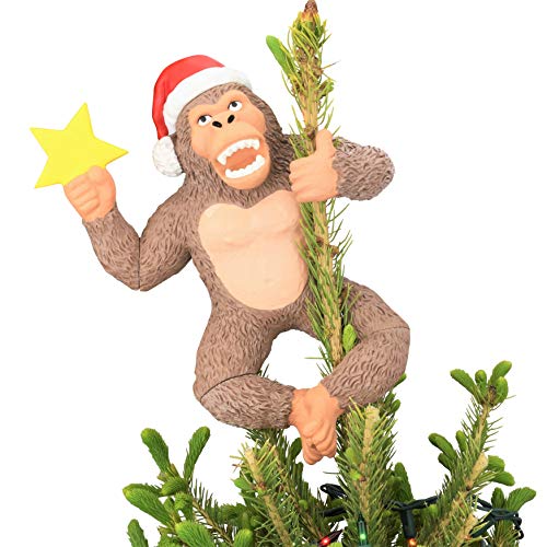 Tree Buddees King Kong Weihnachtsbaumspitze Climbing The Tree, groß, 25,4 cm von Tree Buddees