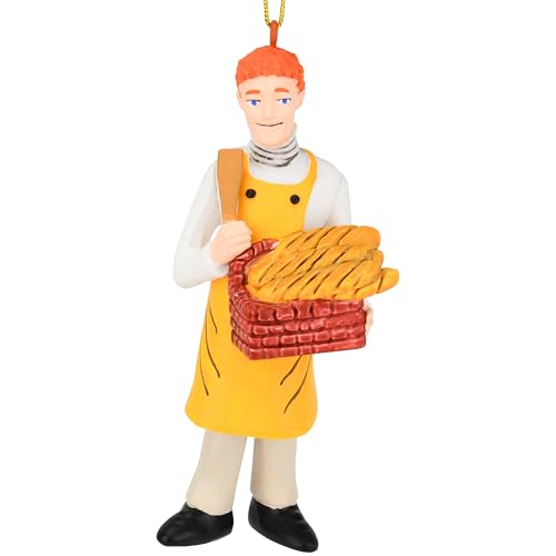 Tree Buddees Lustiges Lebkuchenmann-Ornament – Rothaariger Bäcker mit Brotkorb – lustige Wortspiel-Weihnachtsdekoration für Baum- oder Küchendekoration Tree Buddees Lustiges Lebkuchenmann-Ornament – Rothaariger Bäcker mit Brotkorb – lustige Wortspiel-Weihnachtsdekoration für Baum- oder Küchendekoration von Tree Buddees