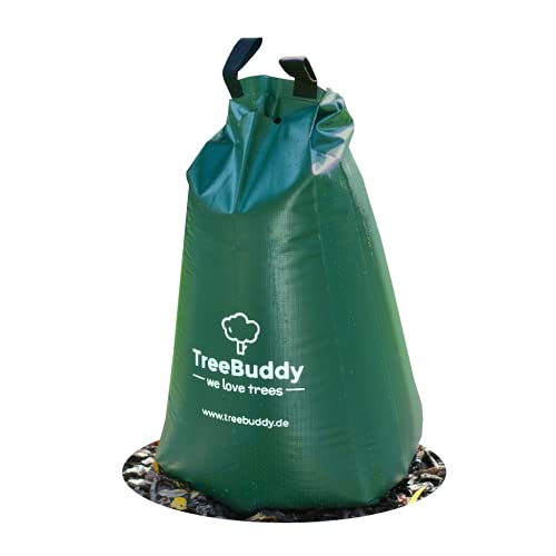 TreeBuddy Baumbewässerungssack | 1 Baumbeutel Bewässerungssack für Bewässerung von Bäumen | langlebiger 75l Bewässerungsbeutel aus robustem PVC | gegen Trockenheit und Hitze von TreeBuddy