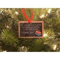 Danke Lehrer-Ornament Tafel-Design, Geschenkbox Danke Lehrer-Ornament Tafel-Design, Geschenkbox von TreeBudsDesigns