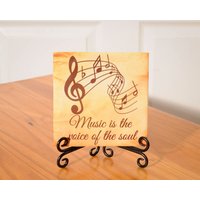 Inspirierende Musik Fliese Mit Ständer Inspirierende Musik Fliese Mit Ständer von TreeBudsDesigns