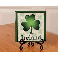 Irland/Irish Dekorative Fliesen Mit Ständer von TreeBudsDesigns