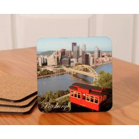 Pittsburgh-steigung/Skyline-Untersetzer - 4Er Set von TreeBudsDesigns