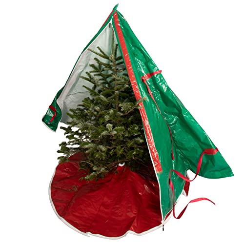 TreeButler-Weihnachtsbaumhülle zum nadelfreien Transport & Entsorgen, für Bäume bis 2m, Weihnachtsbaum Aufbewahrung, Weihnachtsbaum Sack, wiederverwendbar von TreeButler