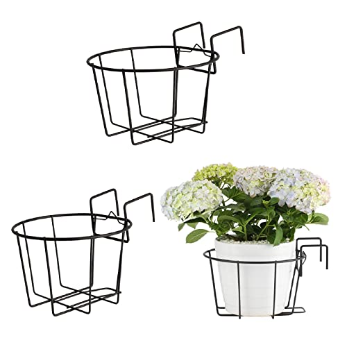 TreeLen 3 x 25,4 cm Geländer-Pflanzgefäß, für den Außenbereich, Balkon, Hängekörbe für Pflanzen, Zaun, Pflanzgefäße, Metall, Topfständer, Veranda, Geländer, Blumentopfhalter TreeLen 3 x 25,4 cm Geländer-Pflanzgefäß, für den Außenbereich, Balkon, Hängekörbe für Pflanzen, Zaun, Pflanzgefäße, Metall, Topfständer, Veranda, Geländer, Blumentopfhalter von TreeLen